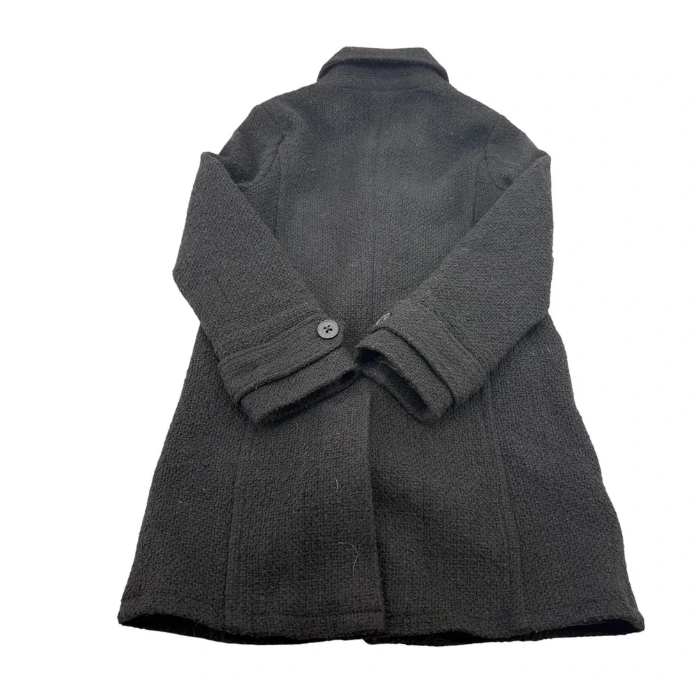 GapKids Black Wool-Blend Peacoat M With Button Front &‎ Pockets